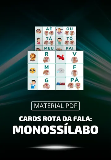 Cards Rota da Fala: Monossílabo