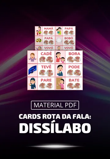Cards Rota da Fala: Dissílabo