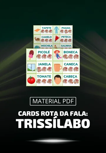 Cards Rota da Fala: Trissílabo