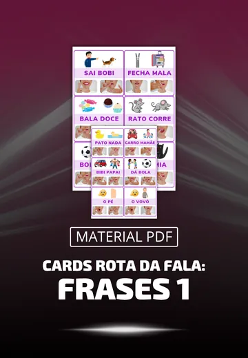 Cards Rota da Fala: Frases 1