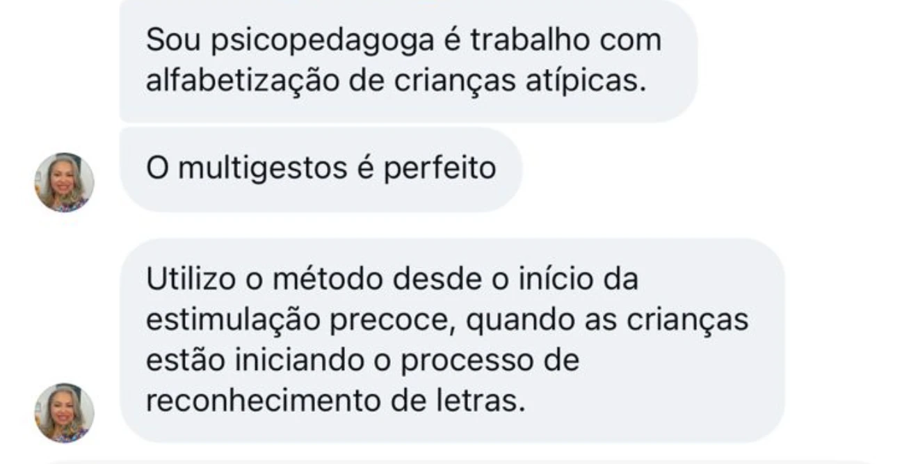 Psicopedagoga que alfabetiza crianças atípicas conta que usa o método desde a estimulação precoce
