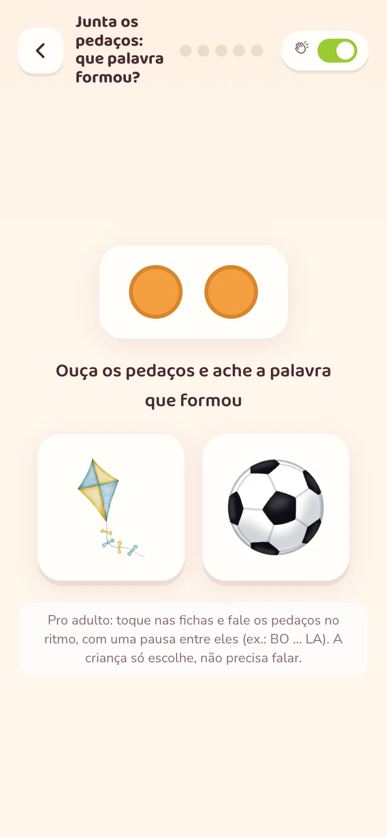 Jogo: junta os pedaços e descobre a palavra